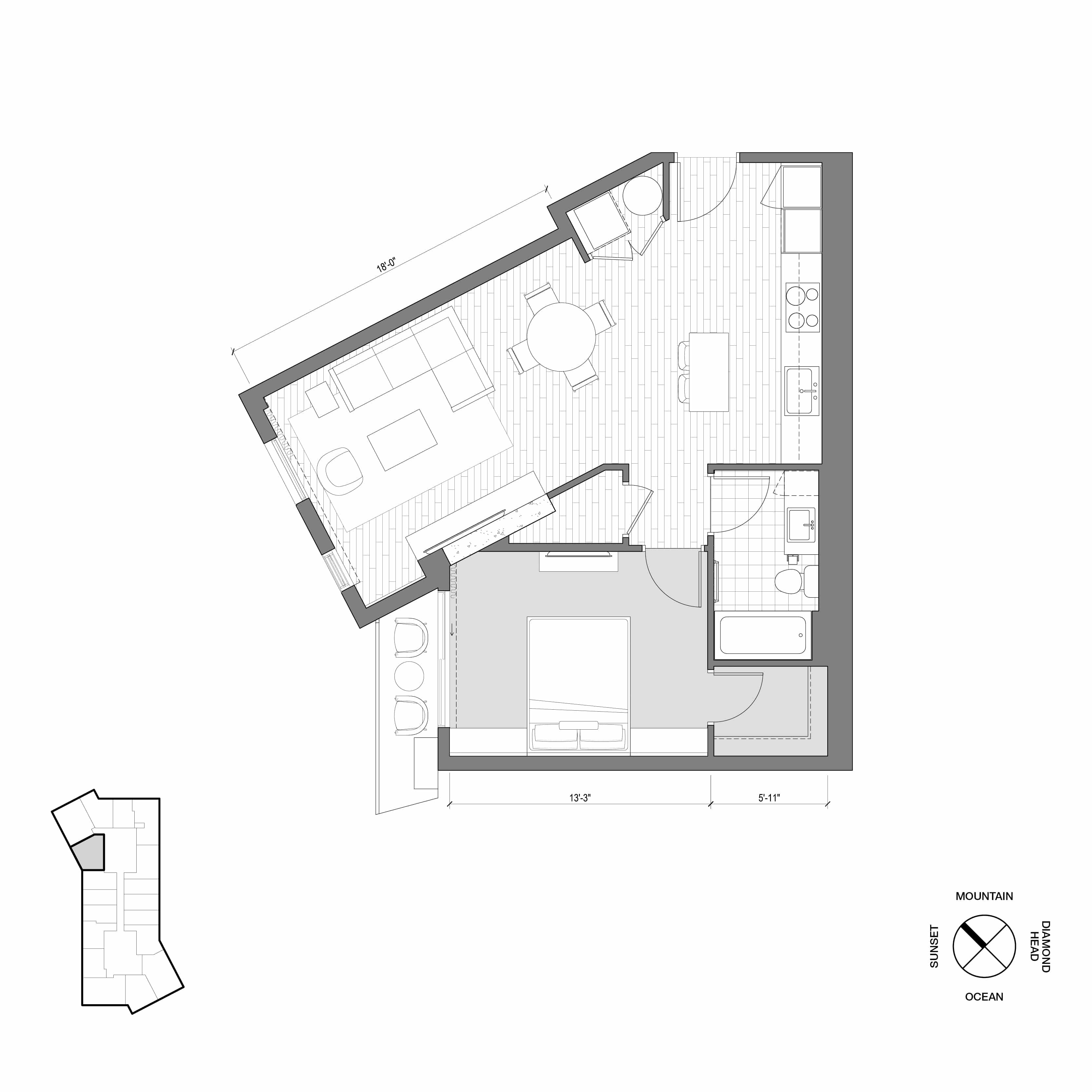 Ko'ula Unit 1B-I Floorplan