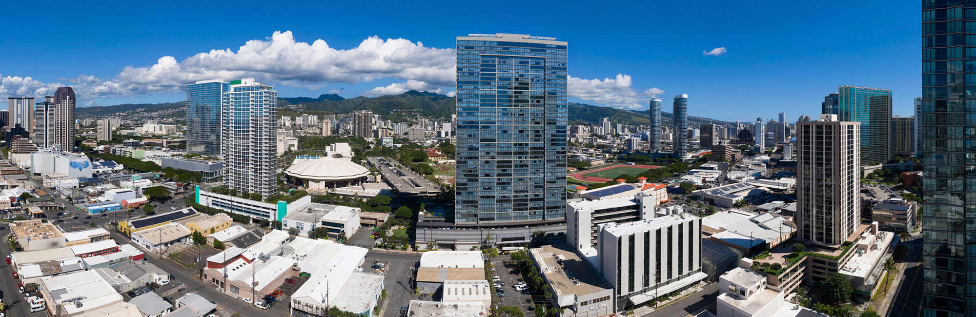 Approximate mountain view from the 27th floor