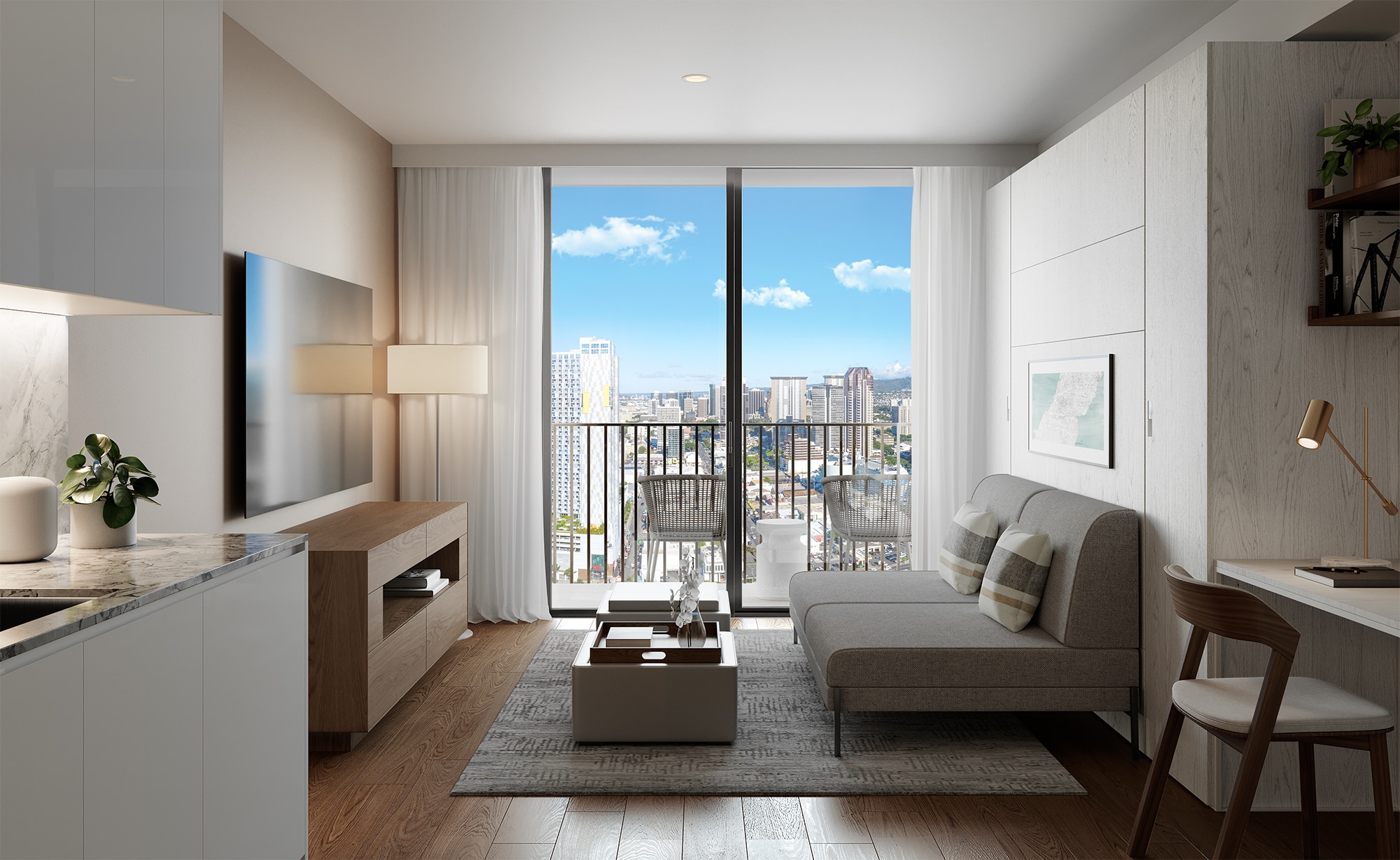 Smartly designed studio with INspiration furniture